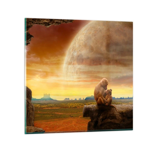 Quadro su vetro - L'amore è ovunque lo stesso - 70x70 cm