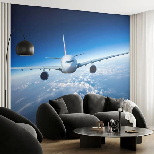 Fotomurali Autoadesivo Deluxe Sticker - Voglia di volare - Aereo, Aereo, Viaggio - 100x70 cm