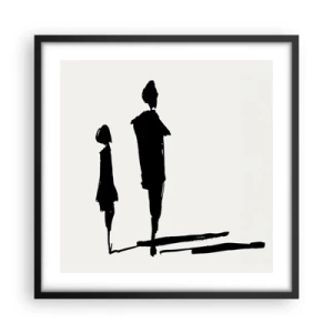 Poster in cornice nera - Sicuramente insieme? - 50x50 cm