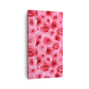 Quadro su tela - Stampe su Tela - Rose in alto e in basso - 45x80 cm