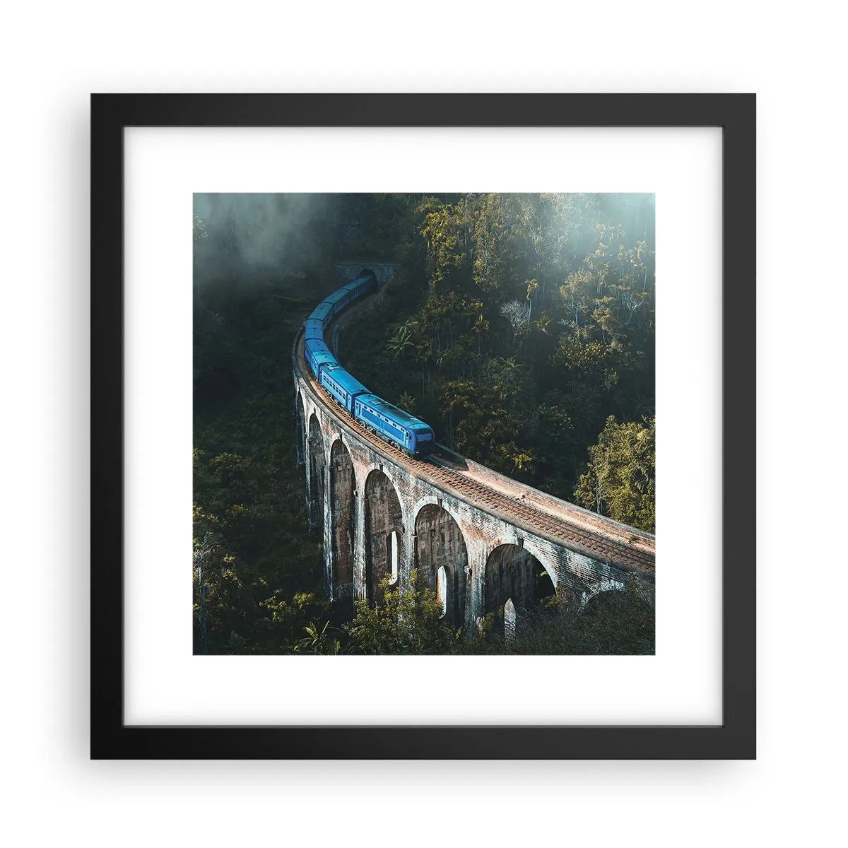 Poster in cornice nera - Attrazione della natura - 30x30 cm