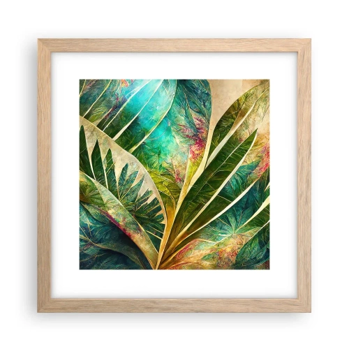 Poster in cornice rovere chiaro - I colori dei tropici - 30x30 cm