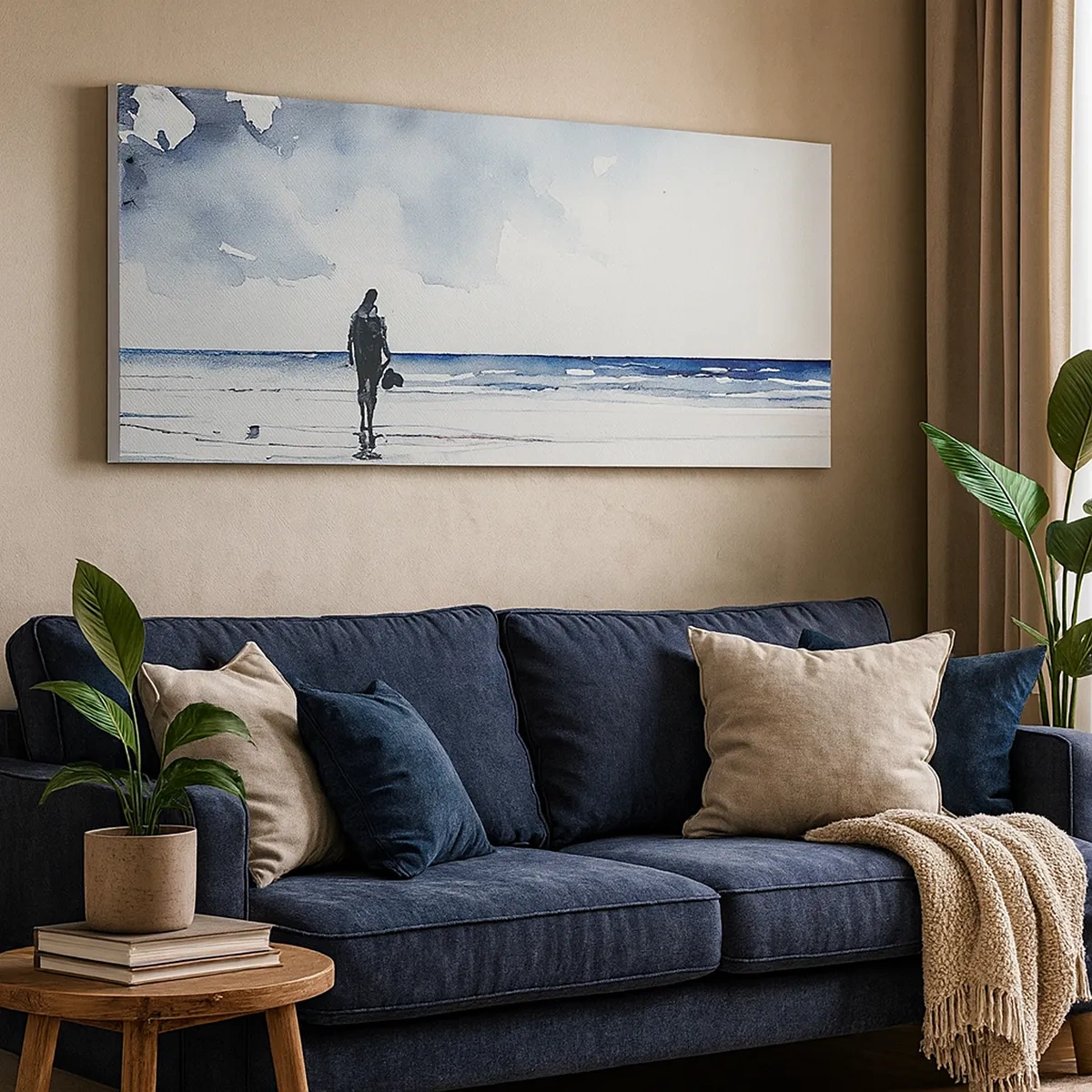 Quadro su tela - Stampe su Tela - Dialogo con il mare - 30x30 cm