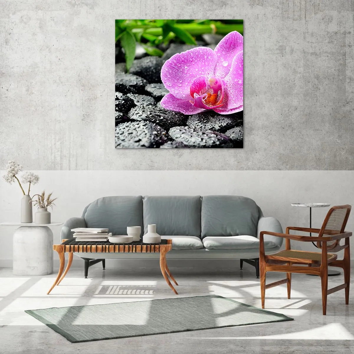 Quadro su vetro - Come un cuore aperto - 60x60 cm