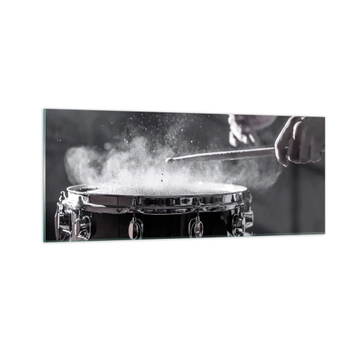 Quadro su vetro - Il polso della musica - 100x40 cm