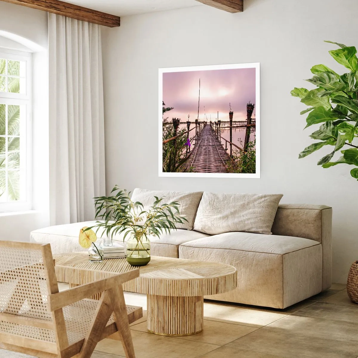 Poster - Pace e silenzio dell'Asia - 60x60 cm