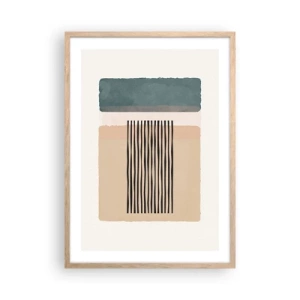 Poster in cornice rovere chiaro - Tutto a posto - 50x70 cm