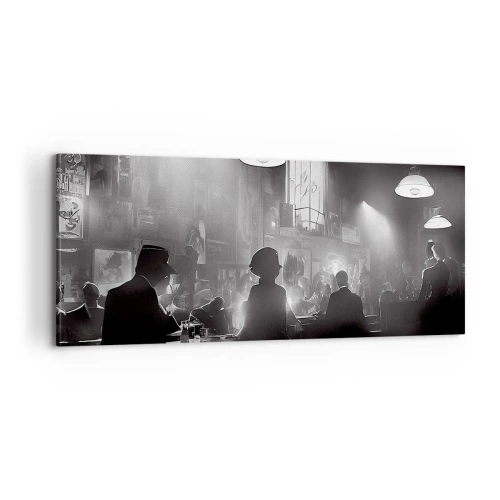 Quadro su tela - Stampe su Tela - Nell'atmosfera jazz - 100x40 cm
