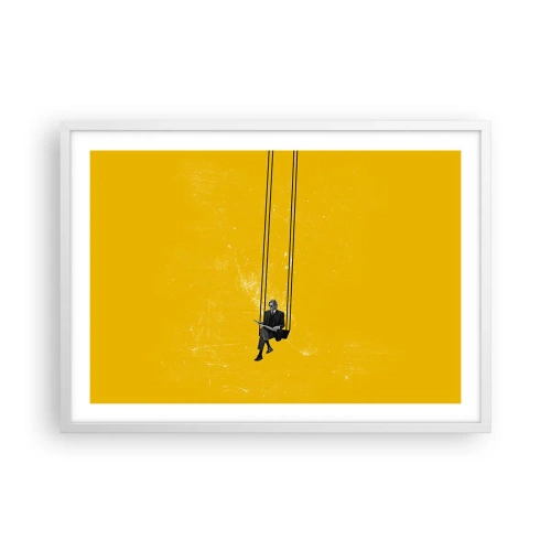 Poster in cornice bianca - Un giorno come tanti - 70x50 cm