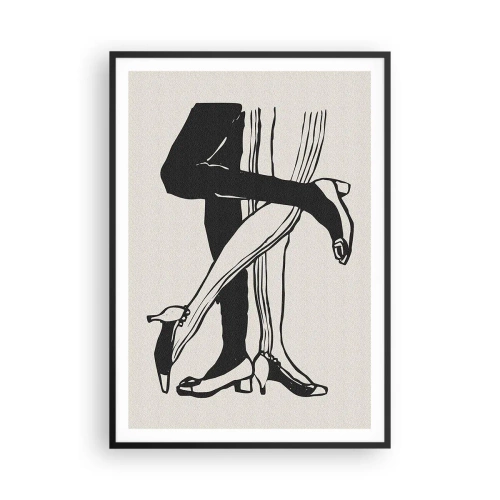 Poster in cornice nera - Attributo femminile - 70x100 cm
