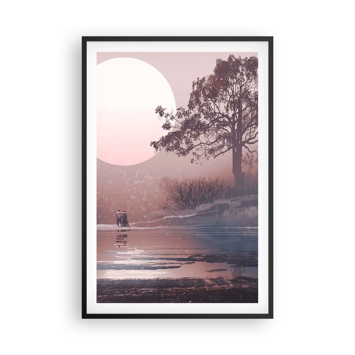 Poster in cornice nera - Meraviglie della notte - 61x91 cm