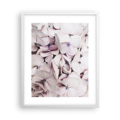 Poster in cornice bianca - Un'alluvione di fiori - 40x50 cm