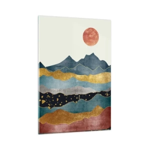 Quadro su vetro - La sezione del mondo - 80x120 cm