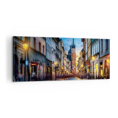Quadro su tela - Stampe su Tela - La magia di Cracovia - 100x40 cm