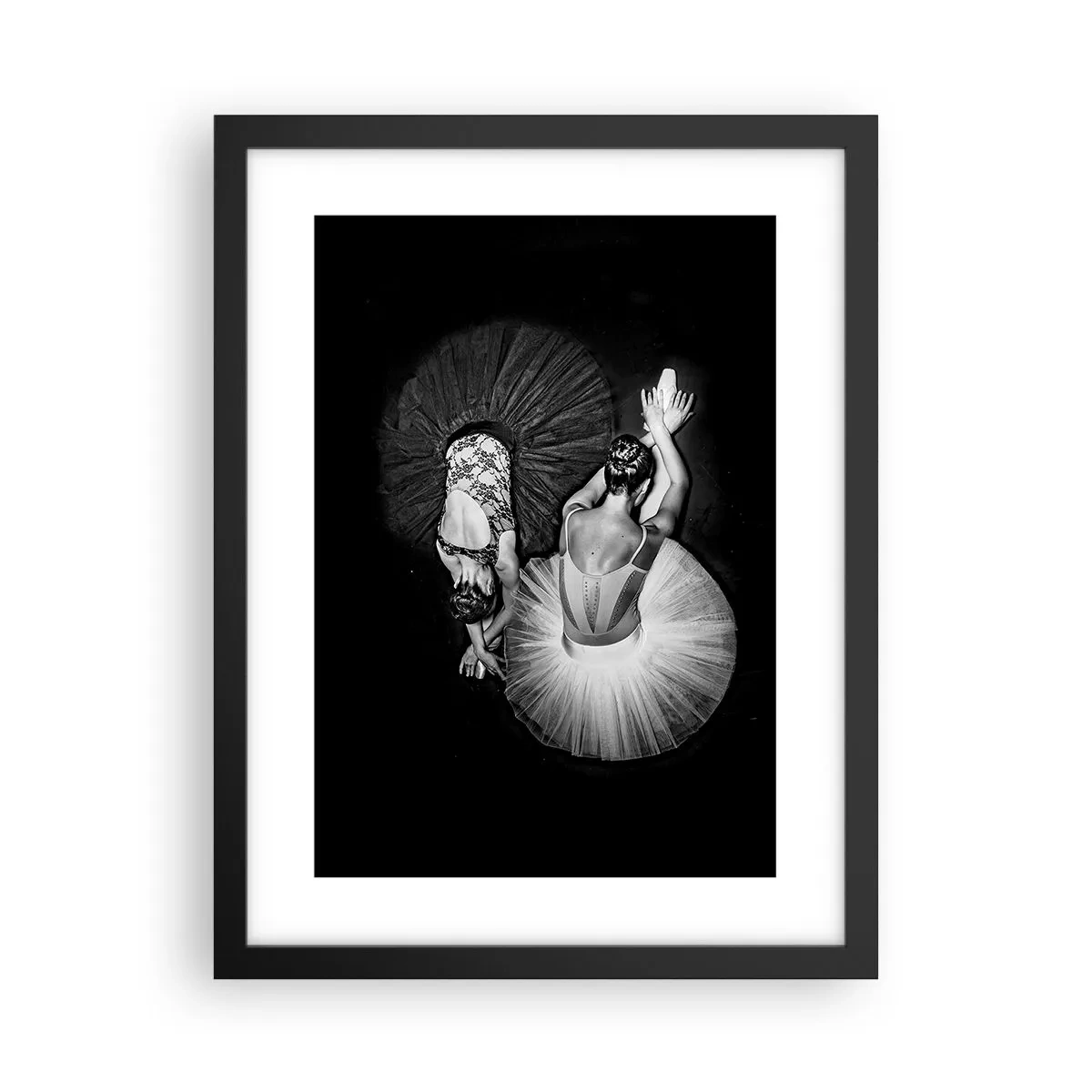 Poster in cornice nera - Yin e yang - equilibrio ideale - 30x40 cm