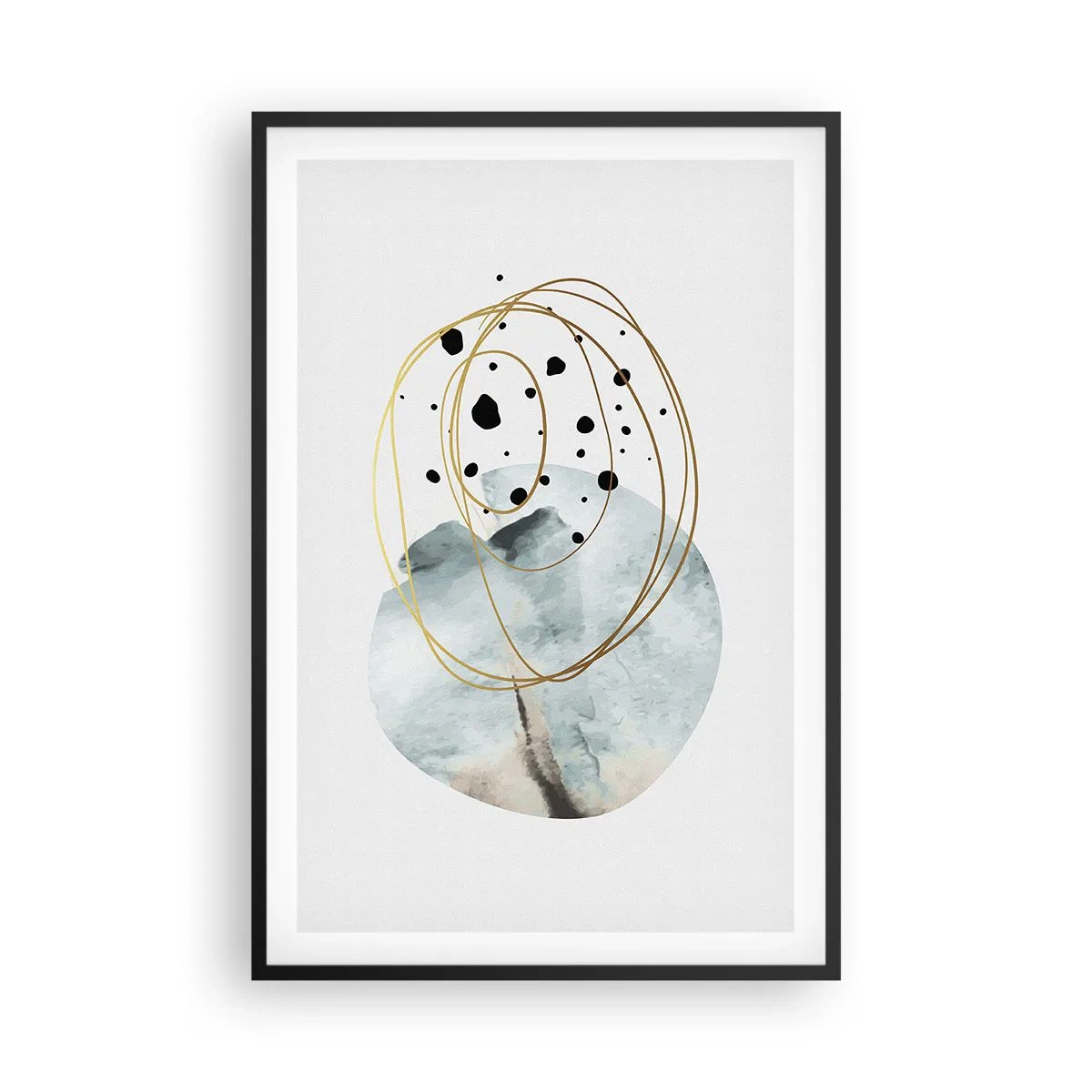 Poster in cornice nera - Nell'abbraccio dello spazio - 61x91 cm