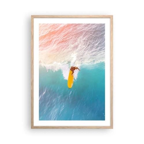 Poster in cornice rovere chiaro - Il cavaliere dell'oceano - 50x70 cm