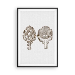 Poster in cornice nera - Lezione di anatomia - 61x91 cm