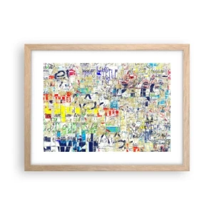 Poster in cornice rovere chiaro - Semplicemente bello da vedere - 40x30 cm