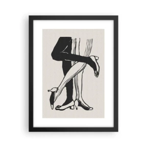 Poster in cornice nera - Attributo femminile - 30x40 cm