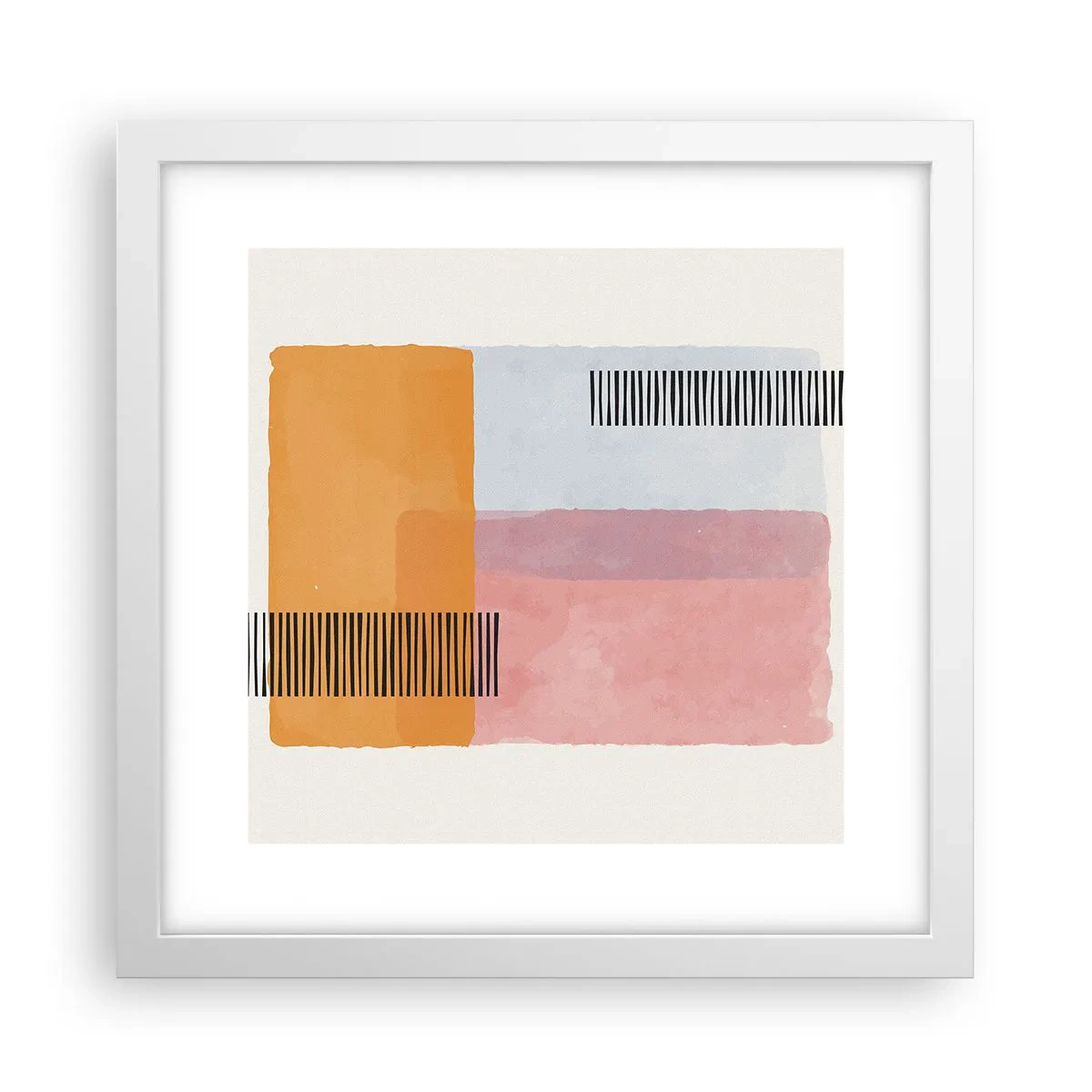 Poster in cornice bianca - Da un angolo all'altro - 30x30 cm