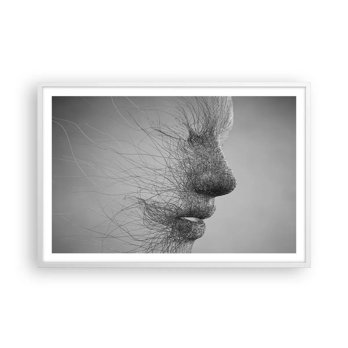 Poster in cornice bianca - Lo spirito del vento - 91x61 cm