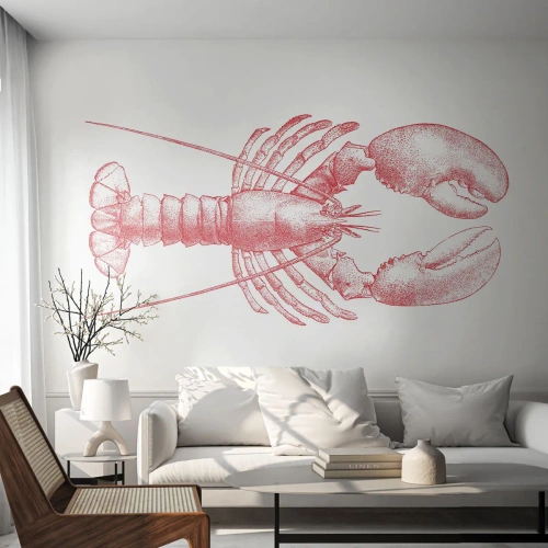 Fotomurali Premium Sand - Aragosta d'agosto - Aragosta, Frutti di mare, Crostacei - 300x210 cm