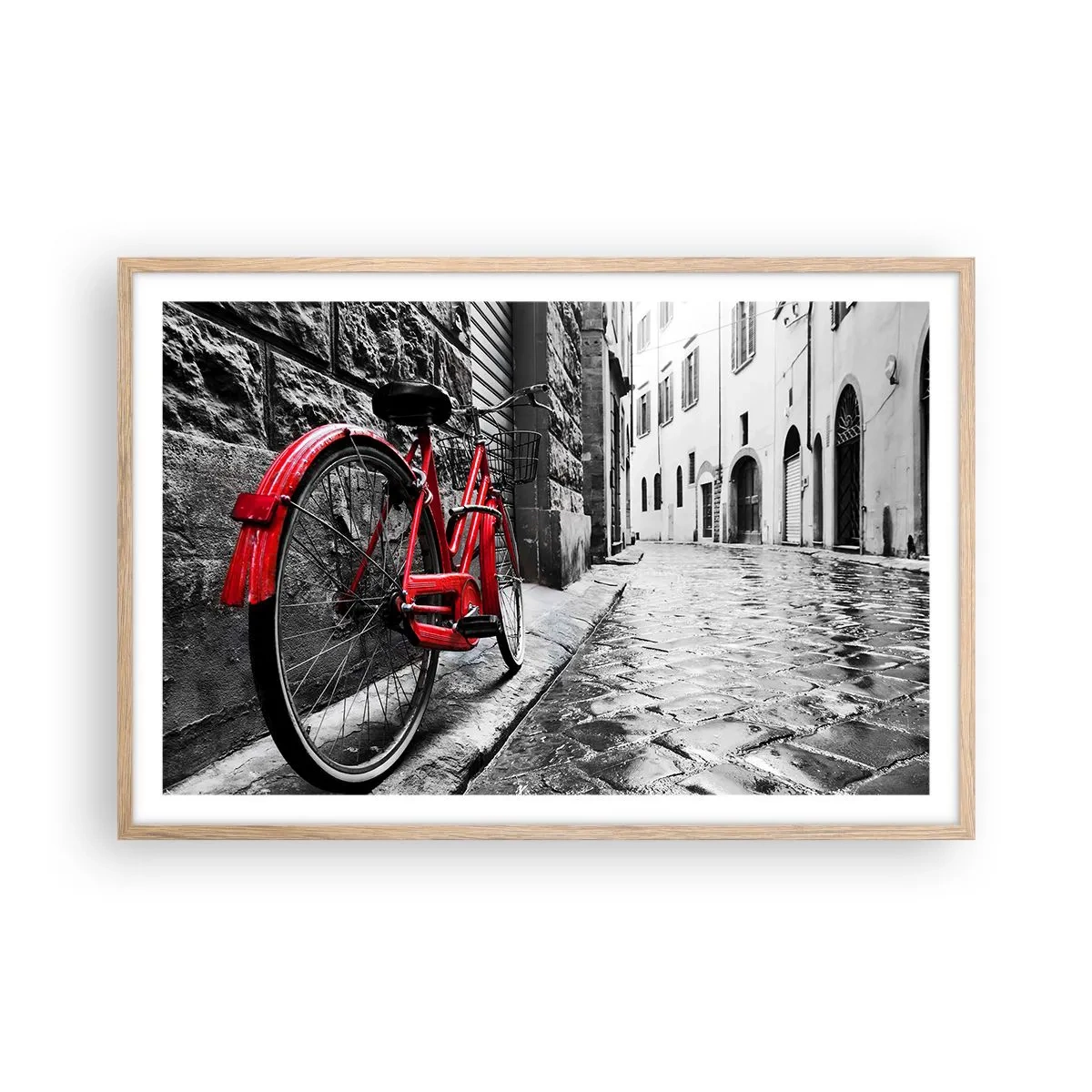 Poster in cornice rovere chiaro - La vera bellezza non invecchia - 91x61 cm