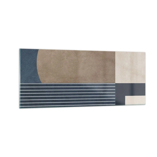 Quadro su vetro - Composizione di semplicità e rotondità - 100x40 cm