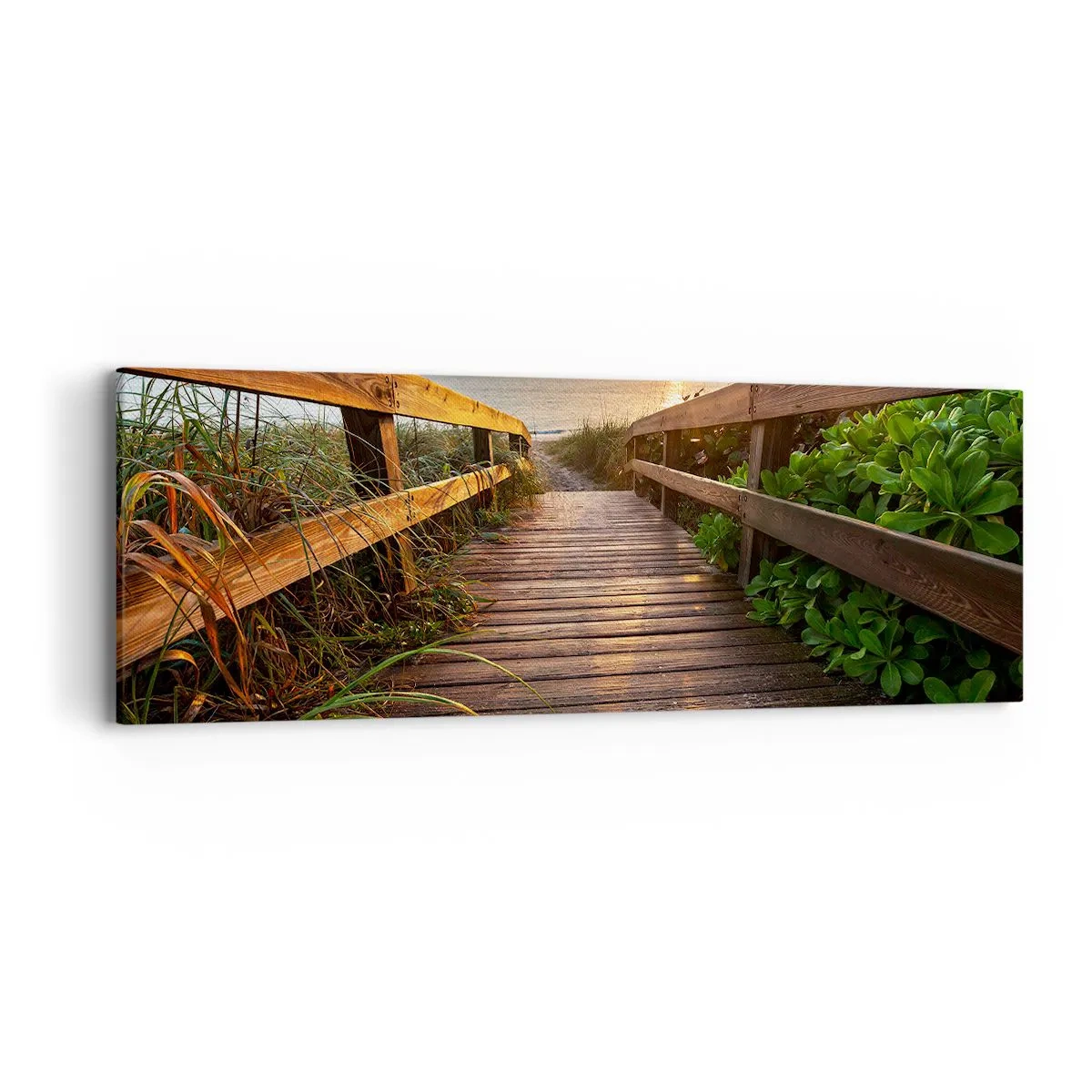 Quadro su tela - Stampe su Tela - Dritto verso la riva - 90x30 cm