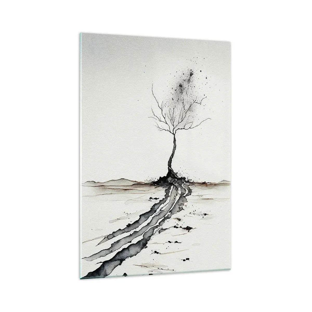 Quadro su vetro - Malinconia invernale - 70x100 cm