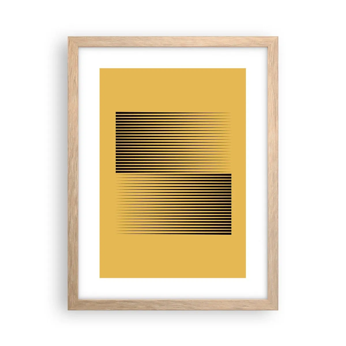 Poster in cornice rovere chiaro - La quadratura degli opposti - 30x40 cm