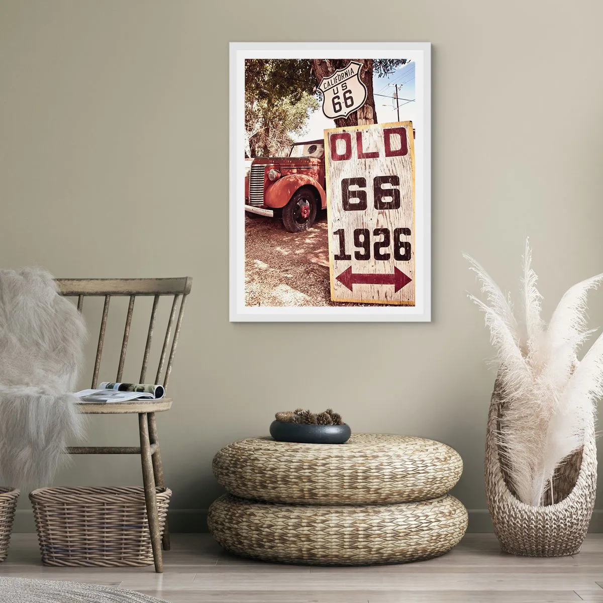 Poster in cornice bianca - La leggenda della provincia americana - 50x70 cm