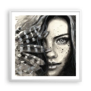 Poster in cornice bianca - Bellezza selvaggia - 60x60 cm