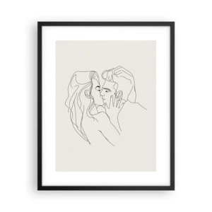 Poster in cornice nera - Intrecciati dal sentimento - 40x50 cm