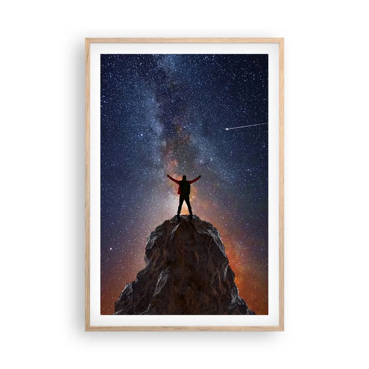 Poster in cornice rovere chiaro - La forza è con me! - 61x91 cm