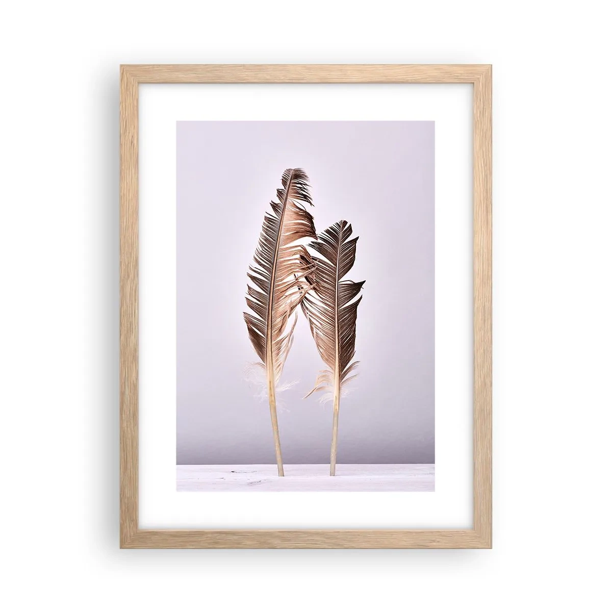 Poster in cornice rovere chiaro - Contro il nulla - 30x40 cm