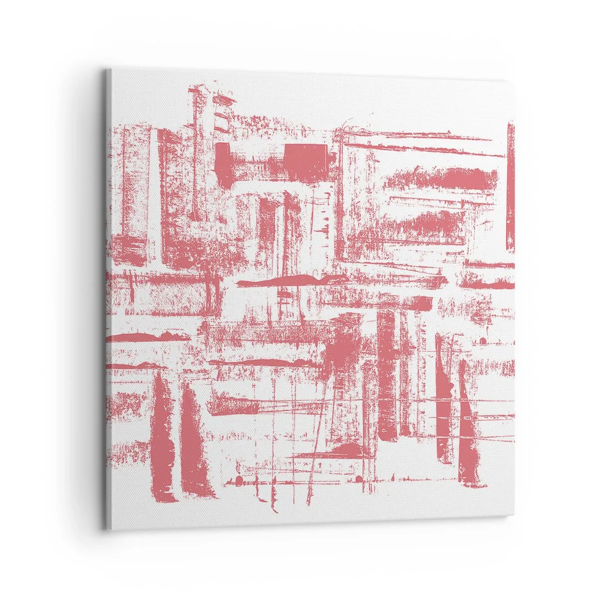 Quadro su tela - Stampe su Tela - Città rossa - 60x60 cm