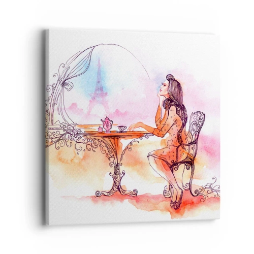 Quadro su tela - Stampe su Tela - Chic parigino - 40x40 cm