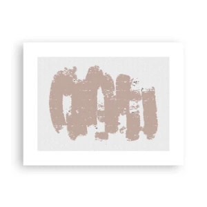 Poster - Astrazione in un rosa mite - 40x30 cm