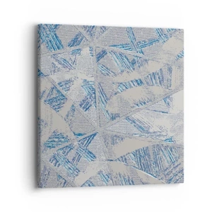 Quadro su tela - Stampe su Tela - Nel labirinto grigioblu - 40x40 cm