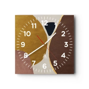 Orologio da parete - Orologio in Vetro - Astrazione: un luogo nello spazio - 30x30 cm