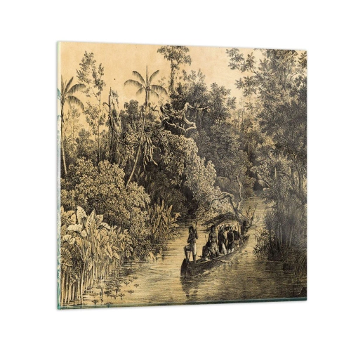 Quadro su vetro - Viaggio alla fonte - 40x40 cm