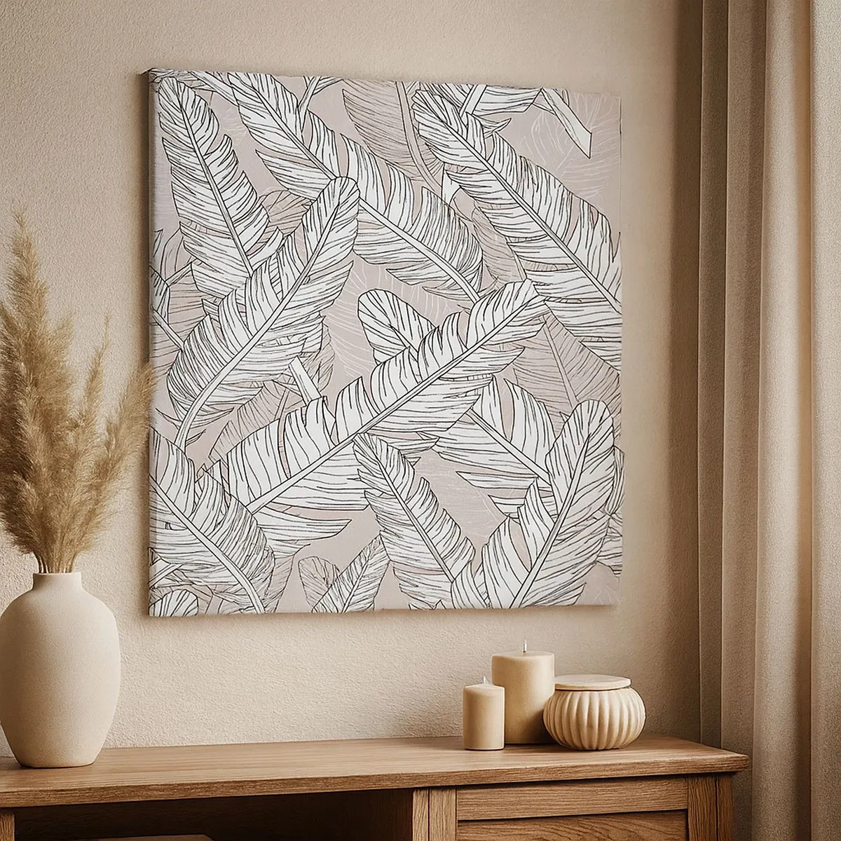 Quadro su tela - Stampe su Tela - Vortice di piume - 30x30 cm