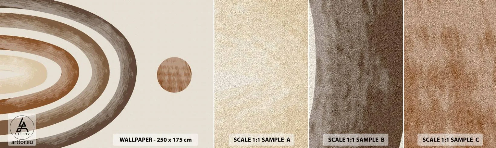 Campione di Fotomurale Adesivo Deluxe Sticker - In una galassia lontana - Astrazione, Pezzo, Progetto - 100x30 cm