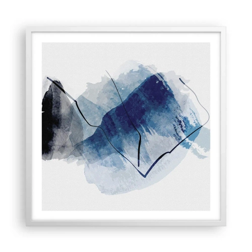 Poster in cornice bianca - Monte di ghiaccio - 60x60 cm