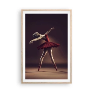 Poster in cornice rovere chiaro - Prima ballerina - 61x91 cm