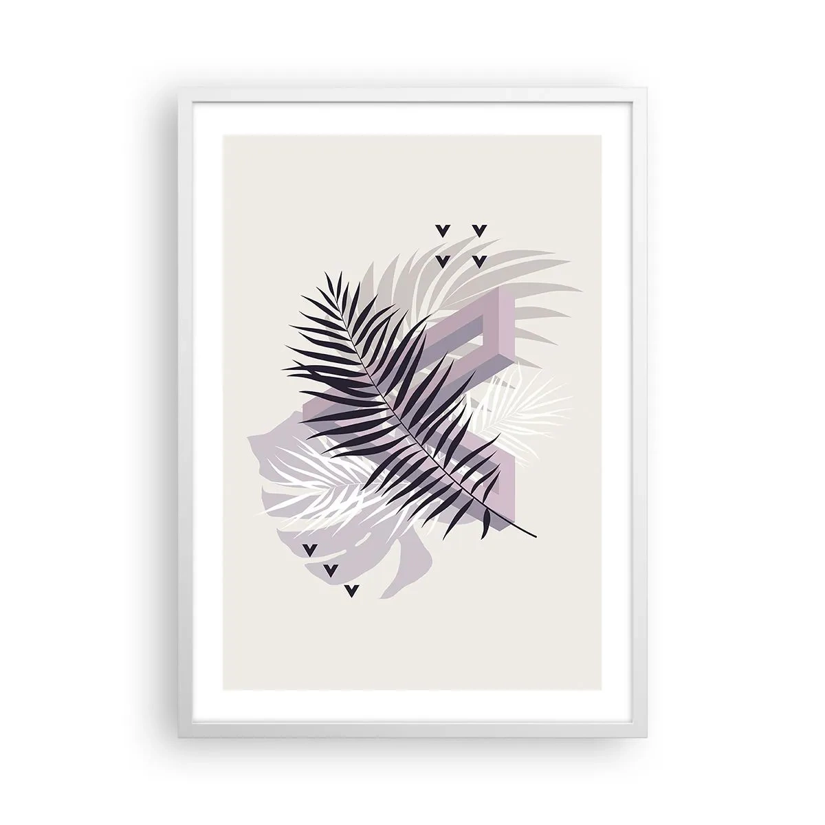 Poster in cornice bianca - L'ombra dell'ombra - 50x70 cm