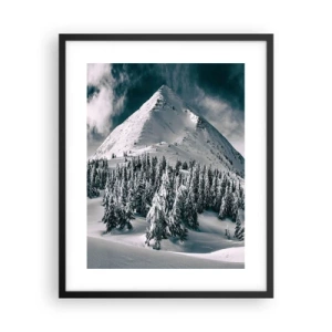 Poster in cornice nera - Il paese della neve e del ghiaccio - 40x50 cm