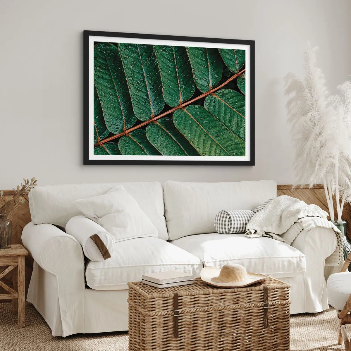 Poster in cornice nera - Al ritmo verde - 40x30 cm